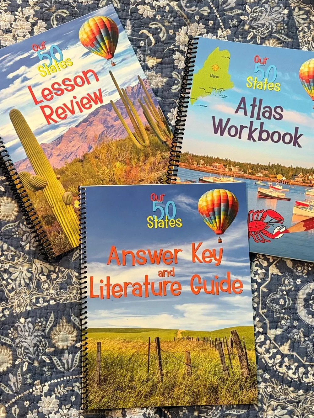 Our 50 States Atlas Workbook Set - Blue Covers